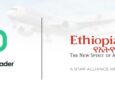 PressReader + Ethiopian Airlines logos against a white backdrop